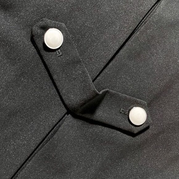 Aryeh Sleek Black Marble Button Pencil Dress Women’s size small - Picture 3 of 4